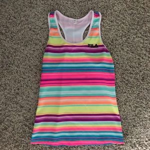 Rainbow Fila Slick Tank